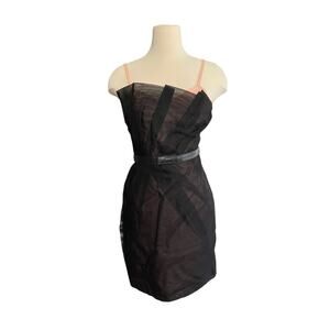 Marc by Marc Jacobs black chiffon mini dress sz. 2 Y2K Goth asymmetric top fairy